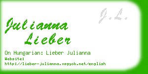 julianna lieber business card